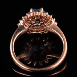 INEL SUPERB CU TOPAZ SI DIAMANTE NATURALE